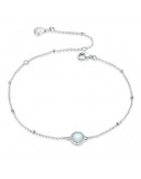 925 Sterling Silver Opal Bracelet