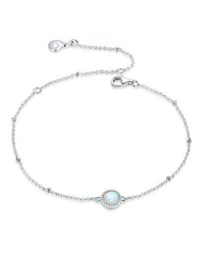 925 Sterling Silver Opal Bracelet