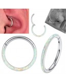 Opal Cartilage Earring Opal Septum Nose Ring Piercing Jewelry