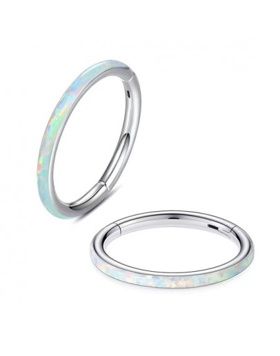 Opal Cartilage Earring Opal Septum Nose Ring Piercing Jewelry