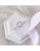 Romantic Wedding Opal Cz Rings