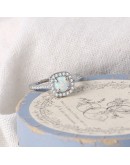 Romantic Wedding Opal Cz Rings