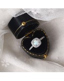 Romantic Wedding Opal Cz Rings